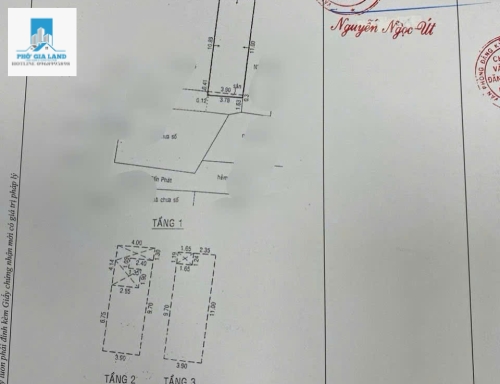 BÁN NHÀ 3 TẦNG - HẺM 1027 HUỲNH TẤN PHÁT - QUẬN 7.