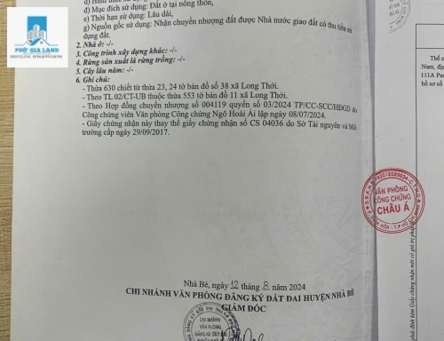 BÁN ĐÁT MẶT TIỀN ĐƯỜNG - GẦN TRƯỜNG QUỐC TẾ MỸ - NHÀ BÈ . 
