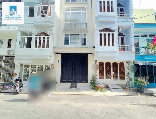 BÁN NHÀ 4 TẦNG MẶT TIỀN ĐƯỜNG LÝ PHỤC MAN - QUẬN 7 .