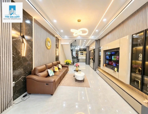 BÁN NHÀ MỚI CAO CẤP , HẺM 6M - P. PHÚ THUẬN - QUẬN 7 . 