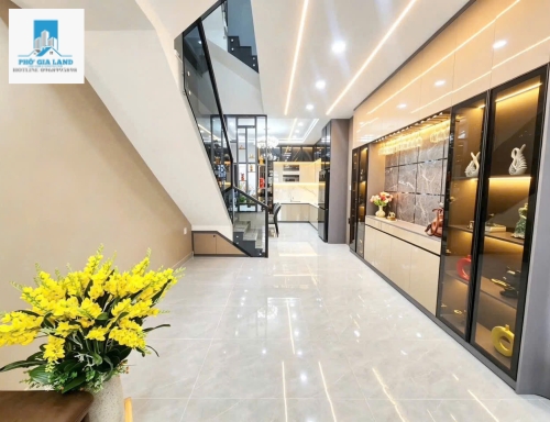 BÁN NHÀ MỚI CAO CẤP , HẺM 6M - P. PHÚ THUẬN - QUẬN 7 . 