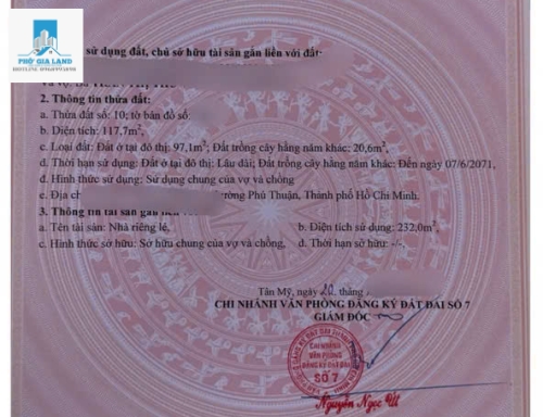 BÁN NHÀ MỚI CAO CẤP , HẺM 6M - P. PHÚ THUẬN - QUẬN 7 . 