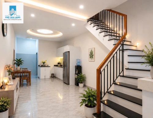 NHÀ 3 TẦNG CÓ GARA Ô TÔ - KDC KIỀU ĐÀM - QUẬN 7 . 