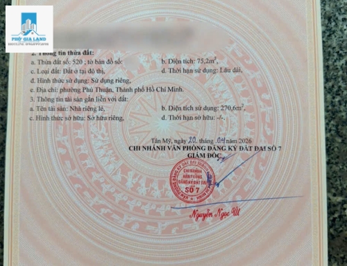 BÁN NHÀ 5 TẦNG CÓ THANG MÁY, Ô TÔ THÔNG - P. PHÚ THUẬN - QUẬN 7 . 