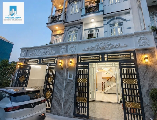 BÁN NHÀ HẺM XE HƠI HUỲNH TẤN PHÁT - TRUNG TÂM NHÀ BÈ .