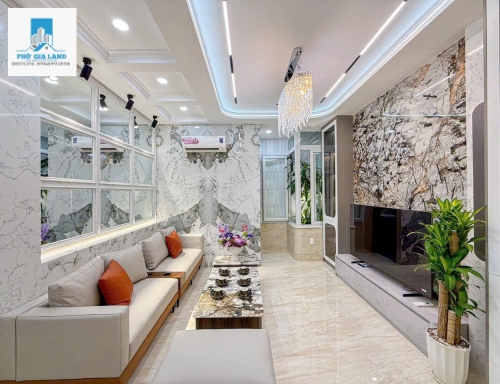 NHÀ 4 TẦNG CÓ THANG MÁY , HẺM XE HƠI - LÂM VĂN BỀN - QUẬN 7 . 