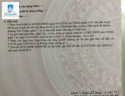 BÁN ĐẤT THỔ CƯ - XE HƠI - HUỲNH TẤN PHÁT , P. PHÚ THUẬN , QUẬN 7 .