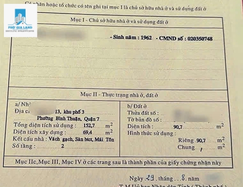 BÁN NHÀ 2 TẦNG HẺM XE HƠI - GẦN VINCOM NAM LONG - QUẬN 7 . 
