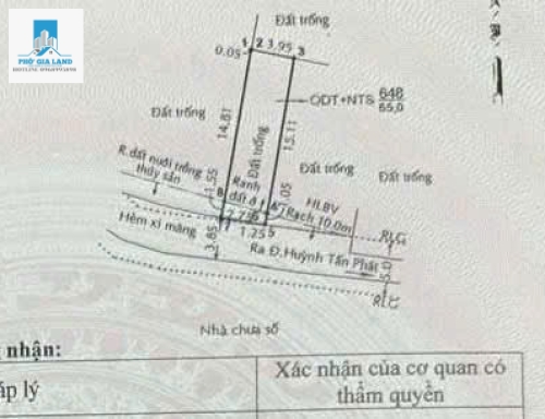ĐẤT BÁN - HUỲNH TẤN PHÁT , P. PHÚ THUẬN , QUẬN 7 .