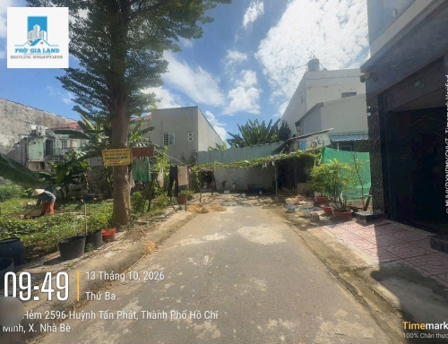 BÁN LÔ ĐẤT 80M² - HUỲNH TẤN PHÁT , NHÀ BÈ .