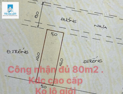 LÔ ĐẤT ĐẸP RỘNG 5M - KDC HOÀNG QUỐC VIỆT , PHÚ THUẬN , QUẬN 7 . 