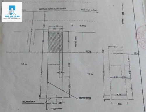 BÁN NHÀ MẶT TIÈN TRẦN XUÂN SOẠN , QUẬN 7 .