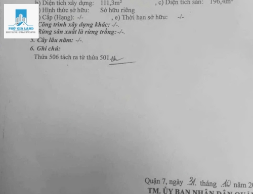 BIỆT THỰ SÂN VƯỜN GIÁ RẺ  - QUẬN 7 .