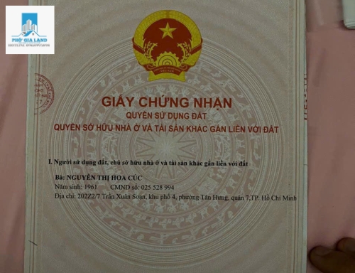 BÁN NHÀ - P . TÂN HƯNG QUẬN 7.💰 CHỈ CẦN HƠN 1 TỶ SỞ HỮU NHÀ SỔ HỒNG RIÊNG ✅ CÁCH LOTTEMART 500m 