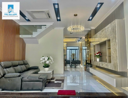 Nhà 4 tầng đường Phạm Hữu Lầu, P. Phú Mỹ, Quận 7