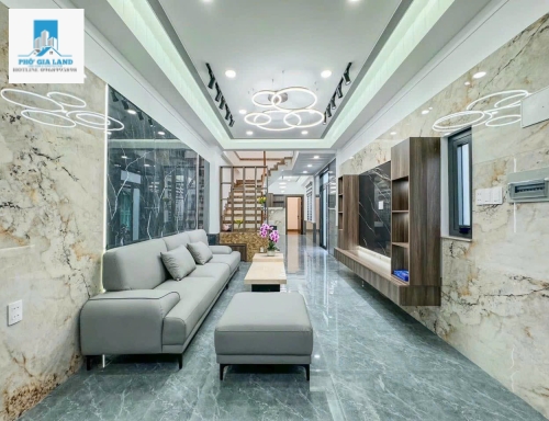 NHÀ MỚI ĐẸP - GÓC 2 MẶT TIỀN HẺM XE HƠI - P. PHÚ THUẬN - QUẬN 7 .                