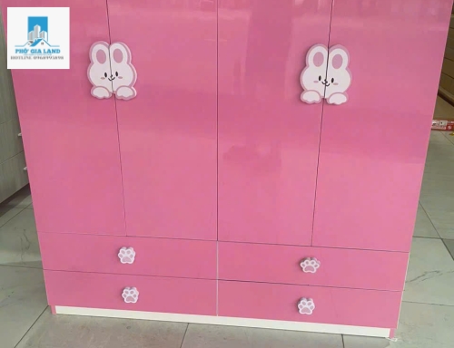 TỦ ĐỤNG ĐỒ MÀU HỒNG CHO BÉ GÁI