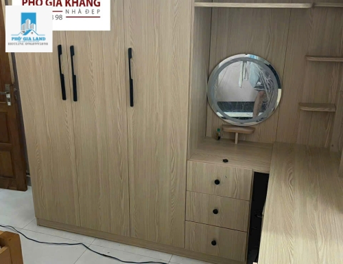 TỦ QUẦN ÁO KÈM BÀN TRANG ĐIỂM, BÀN HỌC