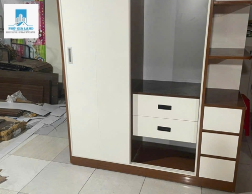 TỦ QUẦN ÁO CÓ KỆ TRANG TRÍ