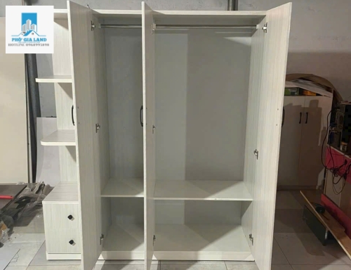 TỦ QUẦN ÁO CÓ KỆ TRANG TRÍ