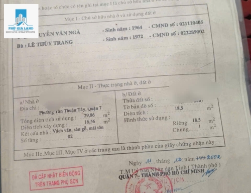NHÀ NHỎ  SỔ HỒNG RIÊNG - HẺM TRƯỚC NHÀ 4 mét - CÁCH MẶT TIỀN ĐƯỜNG HUỲNH TẤN PHÁT VÀO 70m . GẦN KCX TÂN THUẬN Q7 .